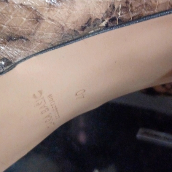 Zara Snakeskin Platform Heeled Booties Size 40 9 - Picture 7 of 7